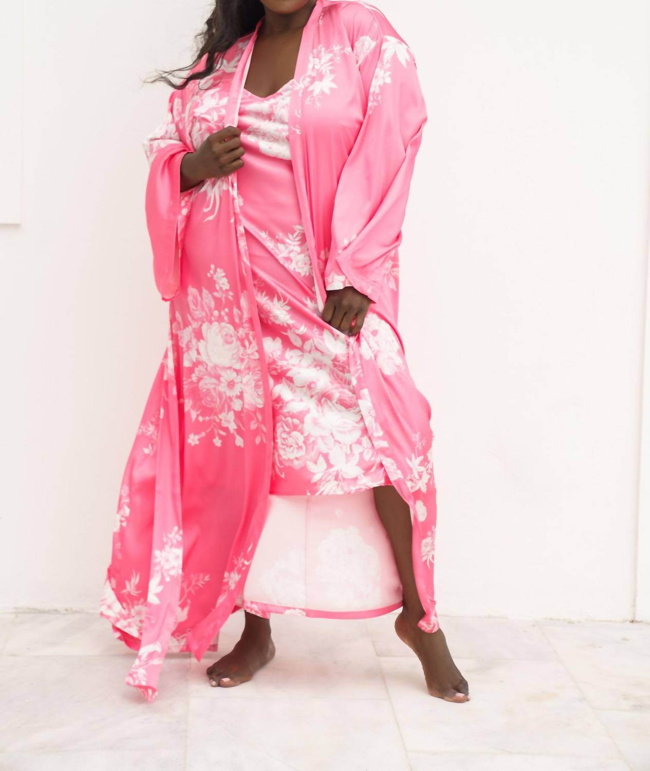 ISAYES - Floral Maxi Robe - Plus - Rack Hunt -