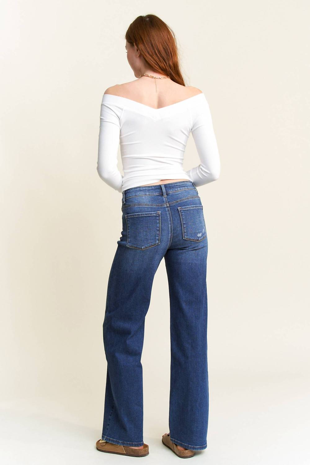 High Rise Wide Leg Jeans