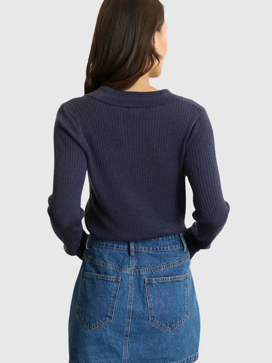 Garance Paris - Billie Knit Long Sleeve Polo - Rack Hunt