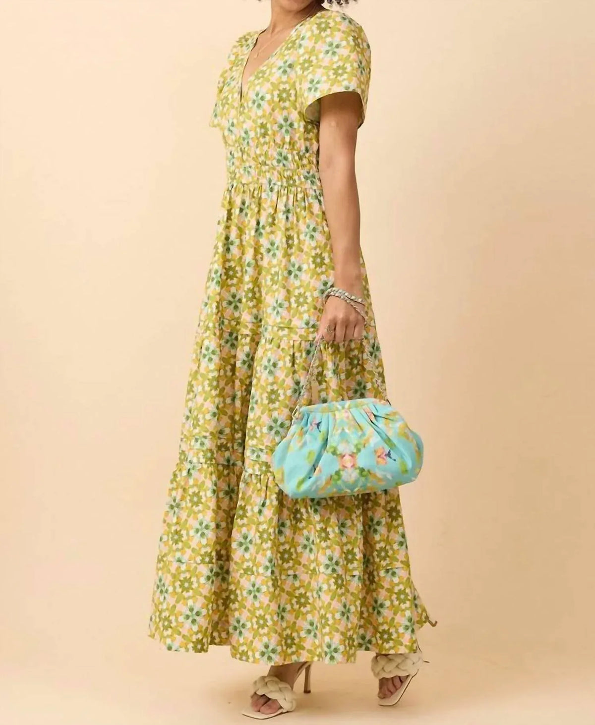 BROOKS AVENUE - Poppy Deep V Maxi Dress - Rack Hunt