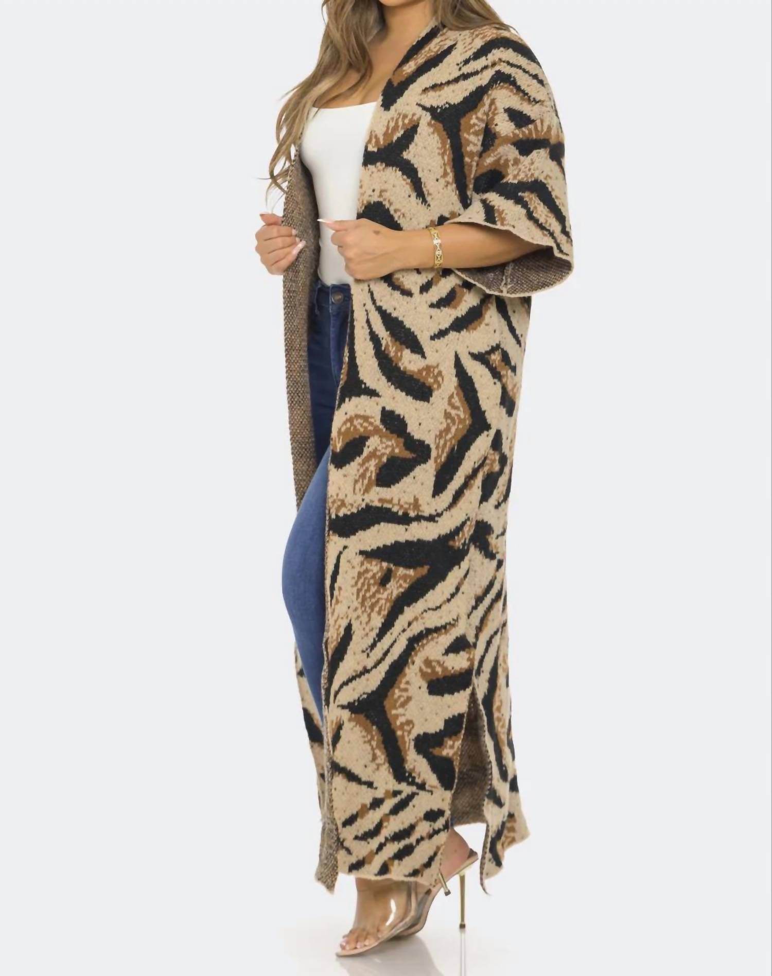 SJK Fashion - Printed Cardigan - Rack Hunt -