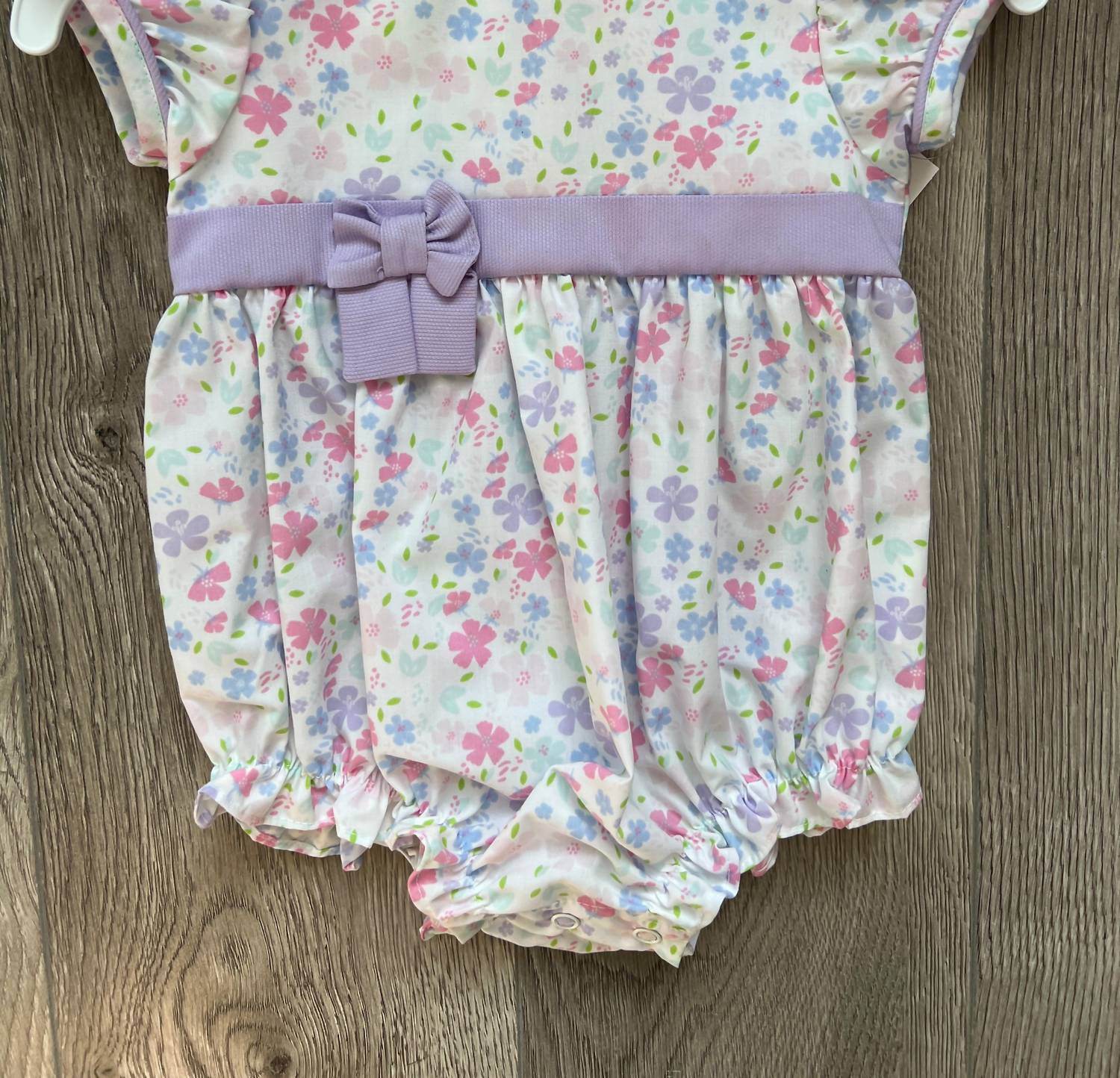 Zuccini Kids - Baby Girl's Spring Lilies Bubble Onesie - Rack Hunt -