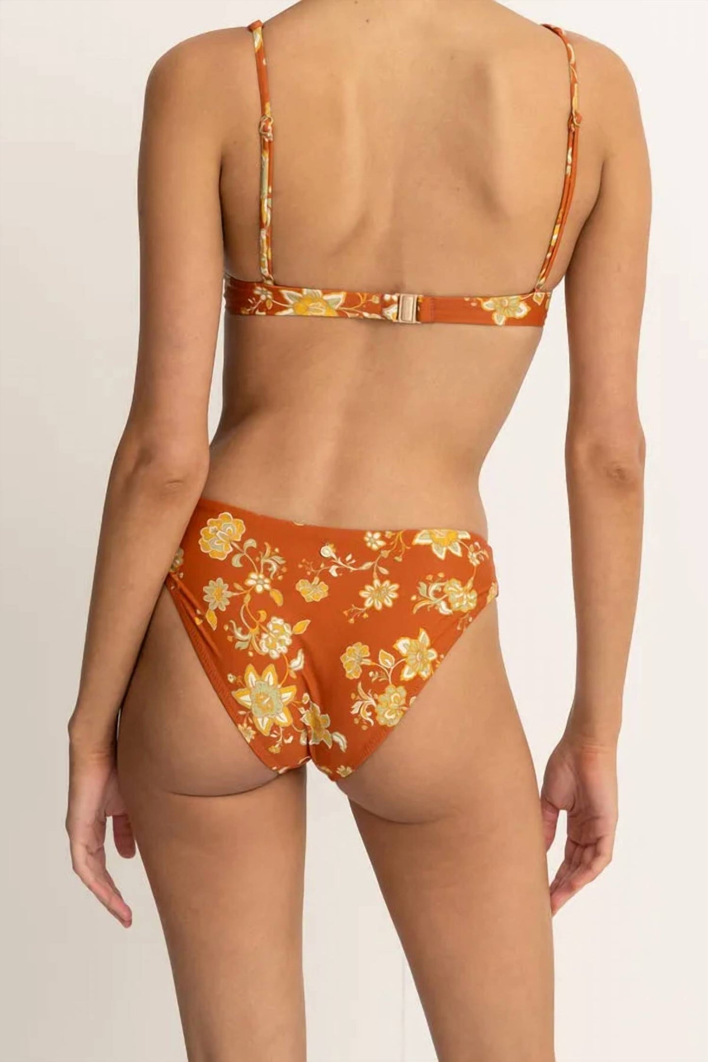 Nova Paisley Hi Waist Pant Bikini Bottoms