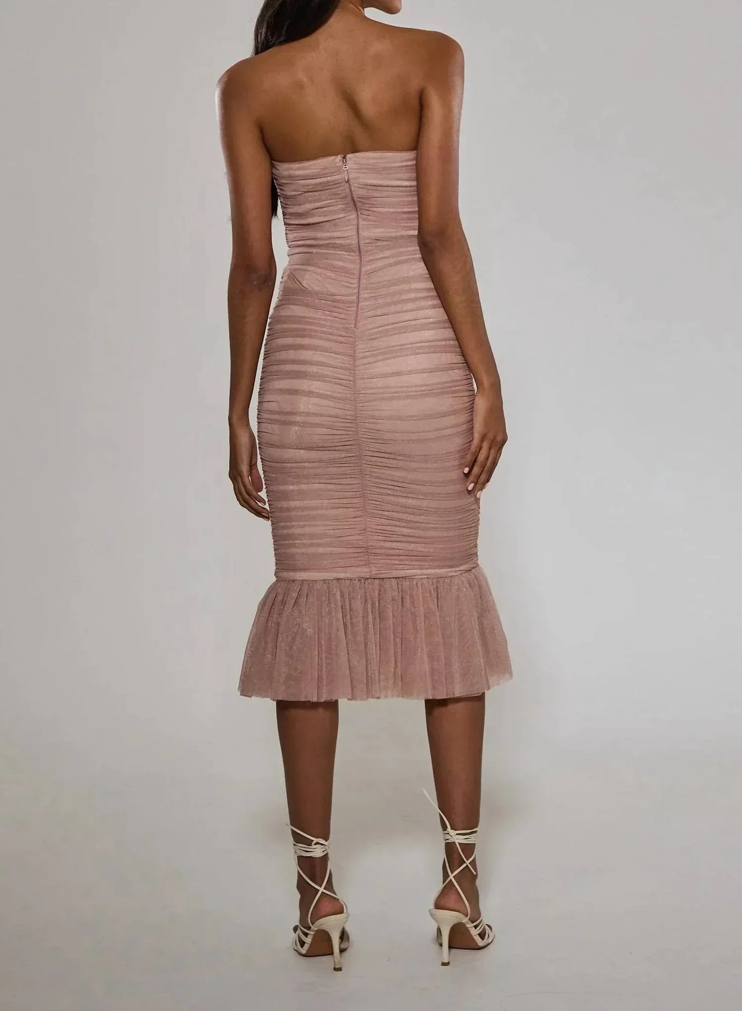 Rare London - Ruched Sweetheart Fishtail Dress - Rack Hunt
