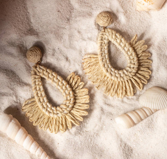 Women's Wicker Earrings