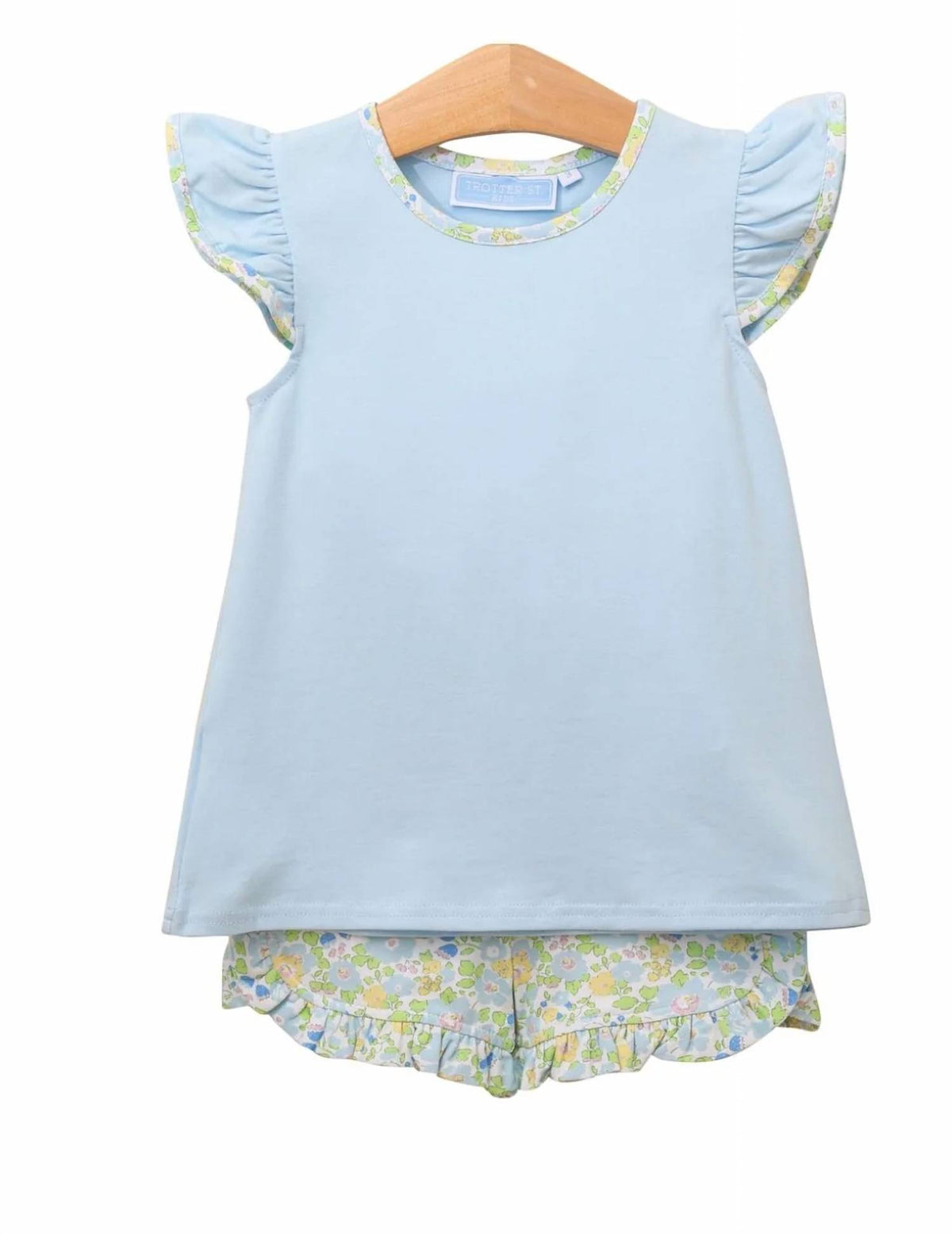 Girl's Blooming Floral Short Set