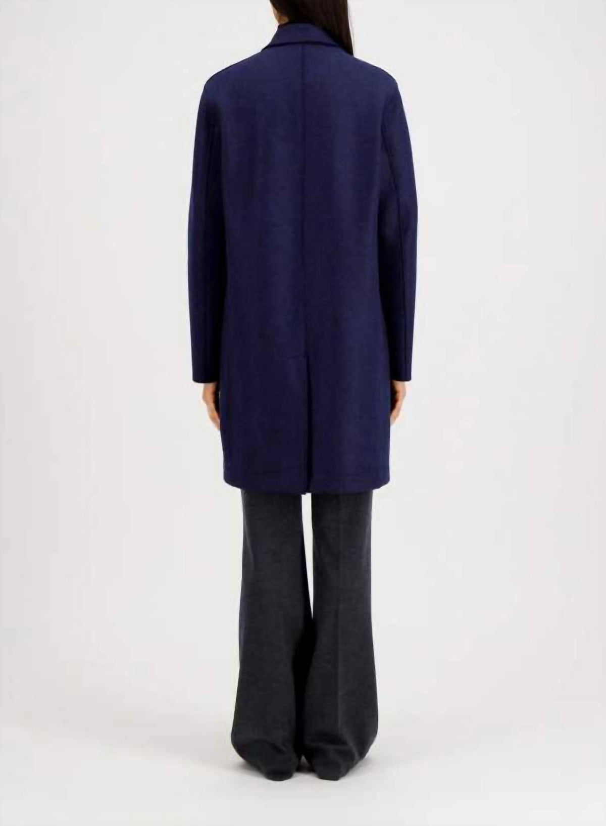 Pressed Wool Top Coat