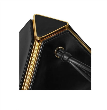 Women's Pyramid Leather Clutch