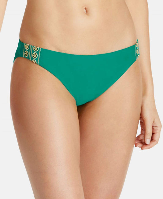 Pretty Embroidered Low Rider Bikini Bottoms
