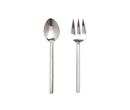Roland Polished Serving Spoon & Fork - Set of 2