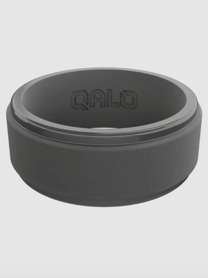 Men's Polished Step Edge Silicone Ring