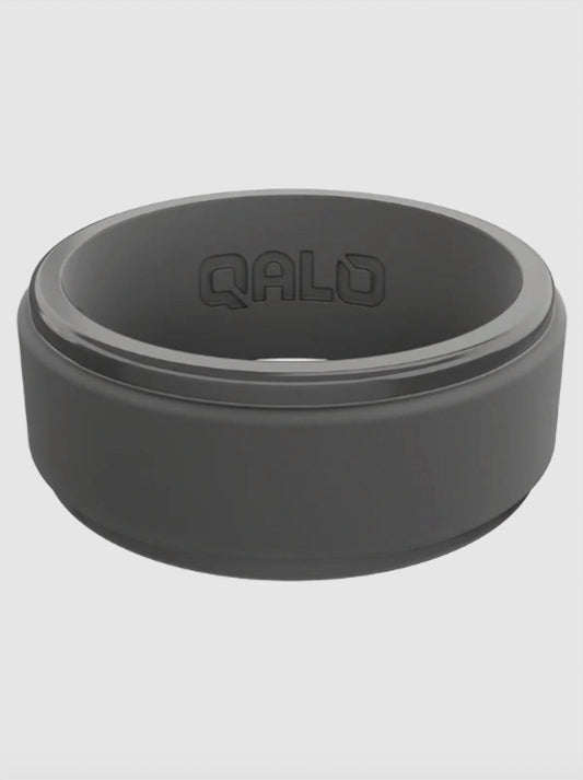 Men's Polished Step Edge Silicone Ring