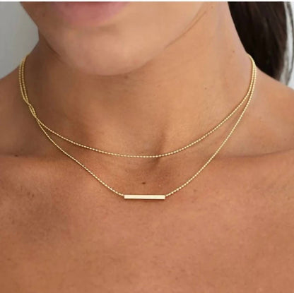 Women's Dainty Bar Necklace