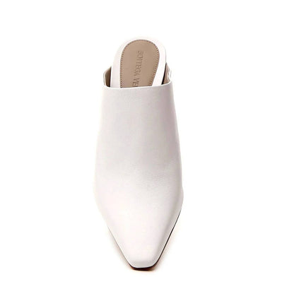 Women's Veneta Almond Toe Leather Heeled Mules
