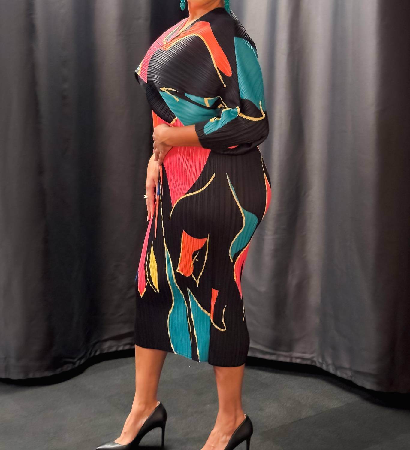 Dorcas - Sunset Swirl Dress - Rack Hunt -