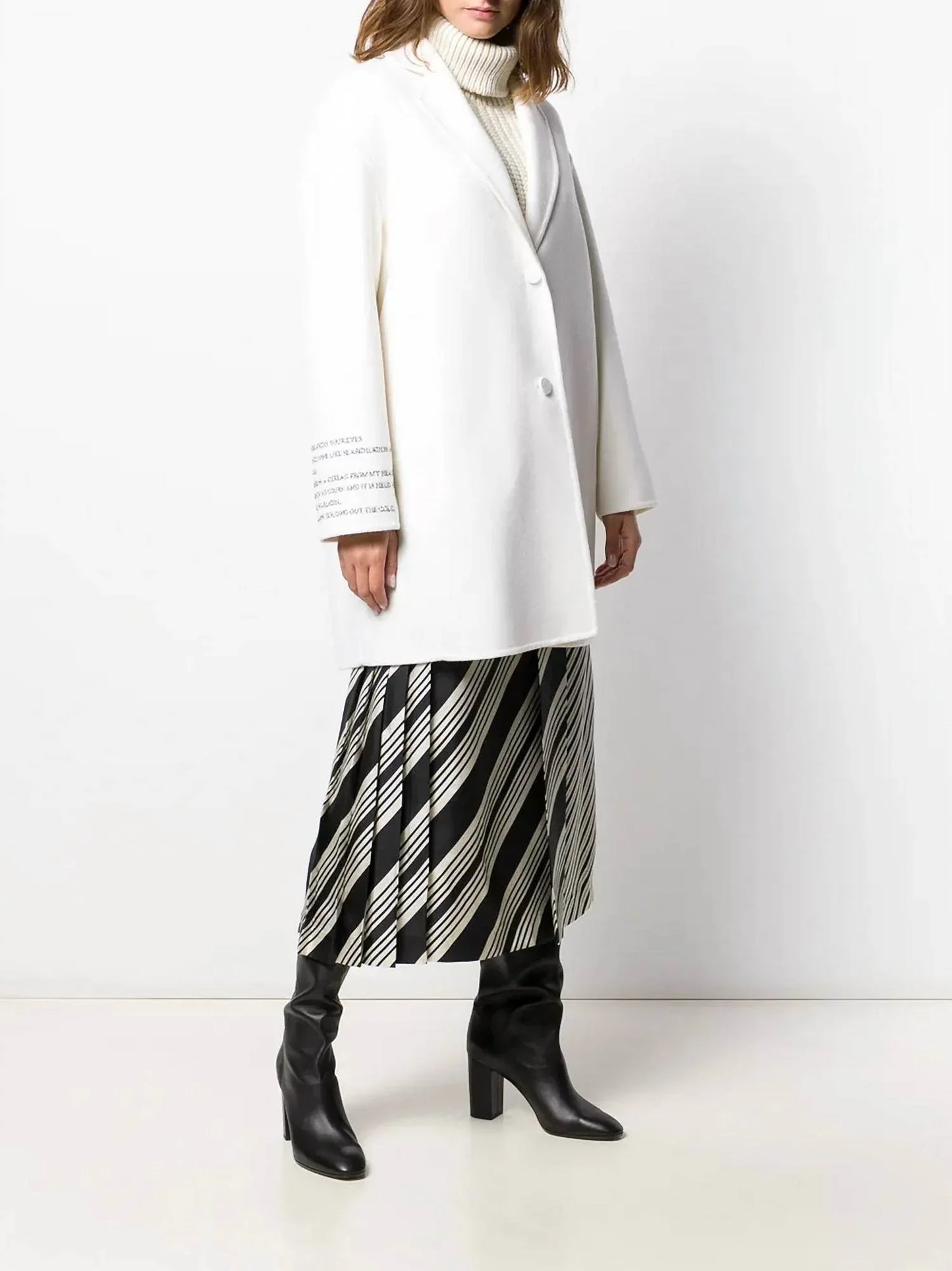 Valentino - Women's Poem Detail Single Breasted Coat - Rack Hunt