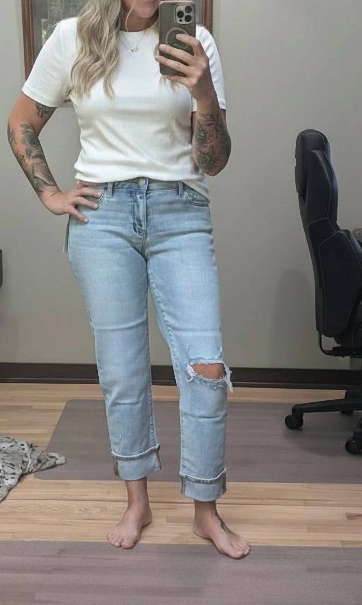 Bandana Loop Destroyed Jean