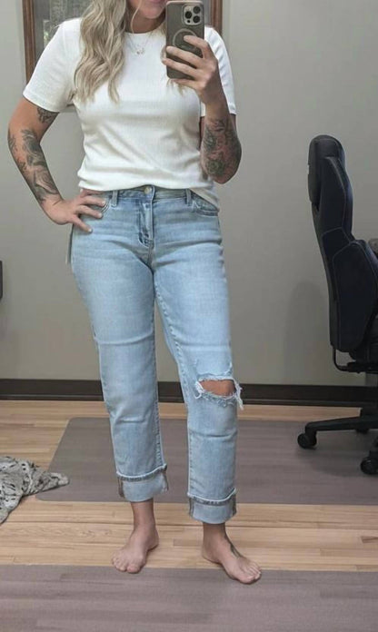 Bandana Loop Destroyed Jean