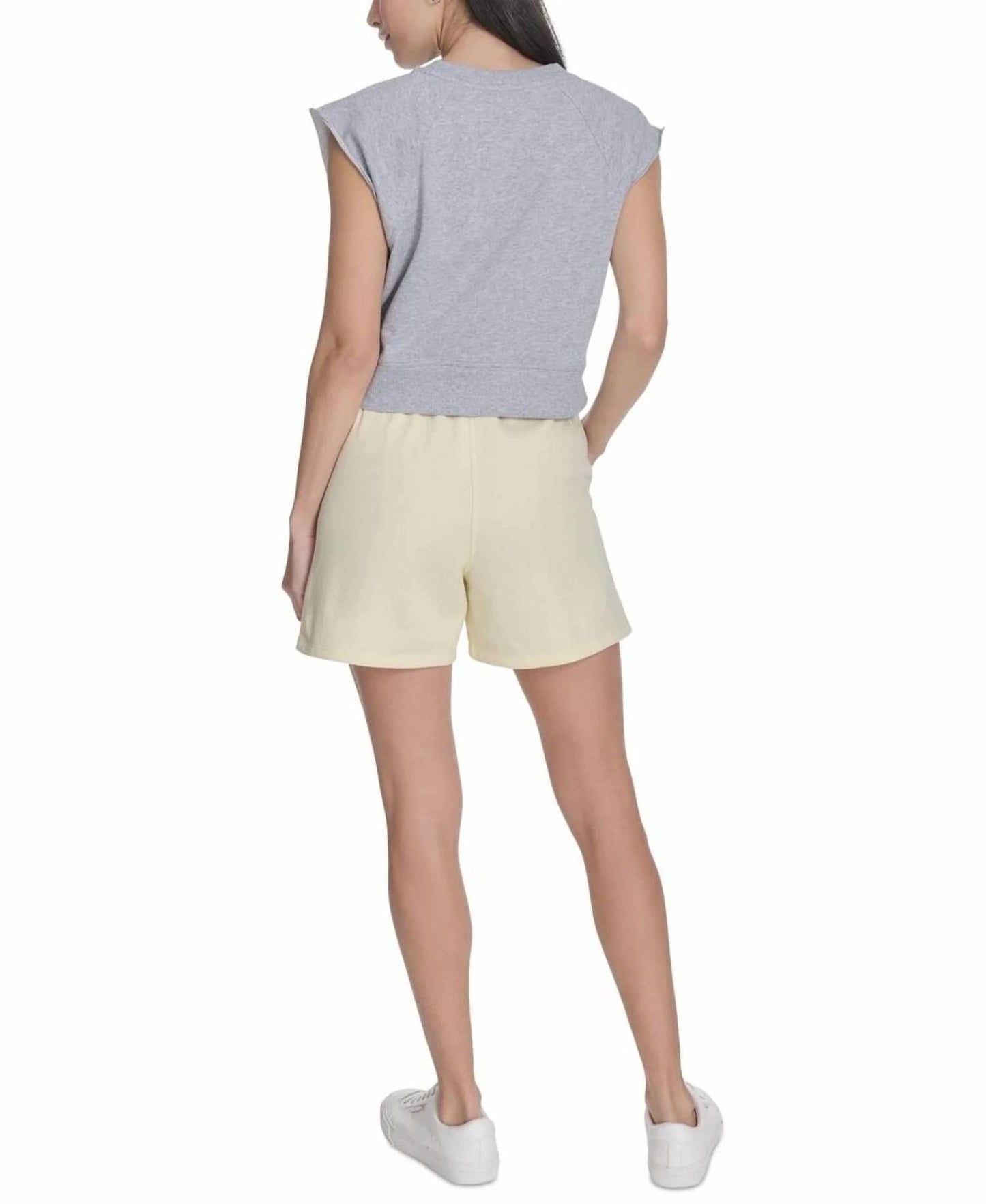 Sleeveless Puff-logo Cropped Top