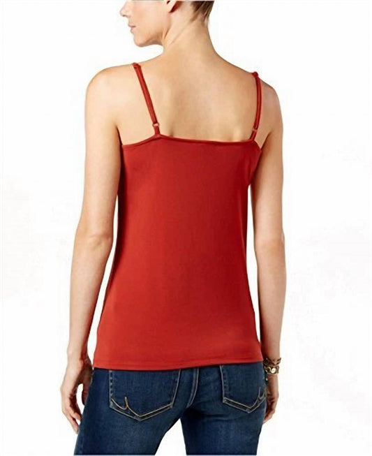 Stretch Lace-Trim Camisole Top