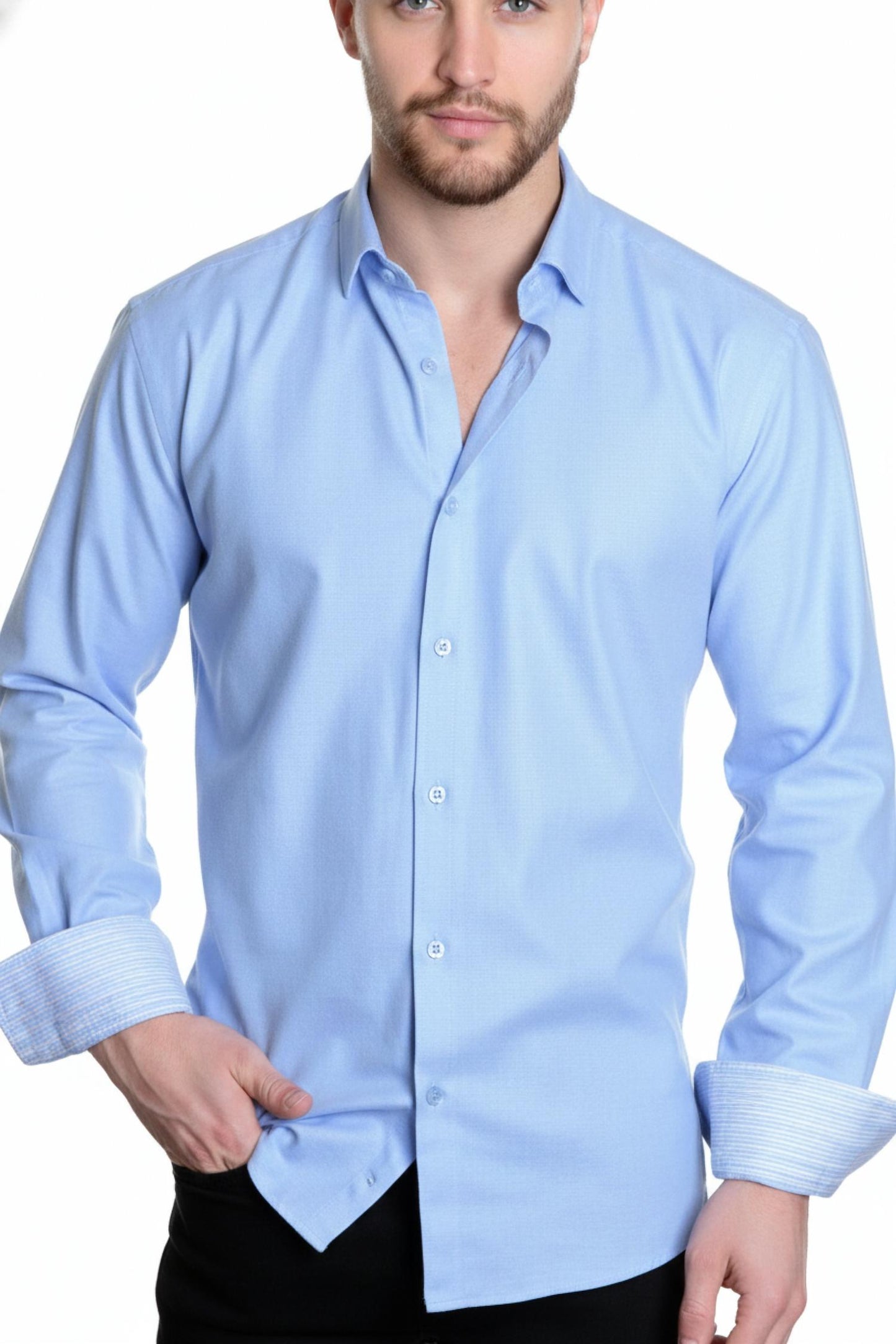 Modern Fit Long Sleeve Sport Shirt