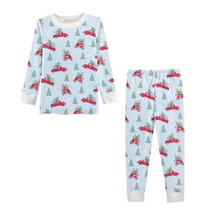 Baby Club Chic - Boy's Santa Is Coming Printed Kid Pajama Set - Rack Hunt