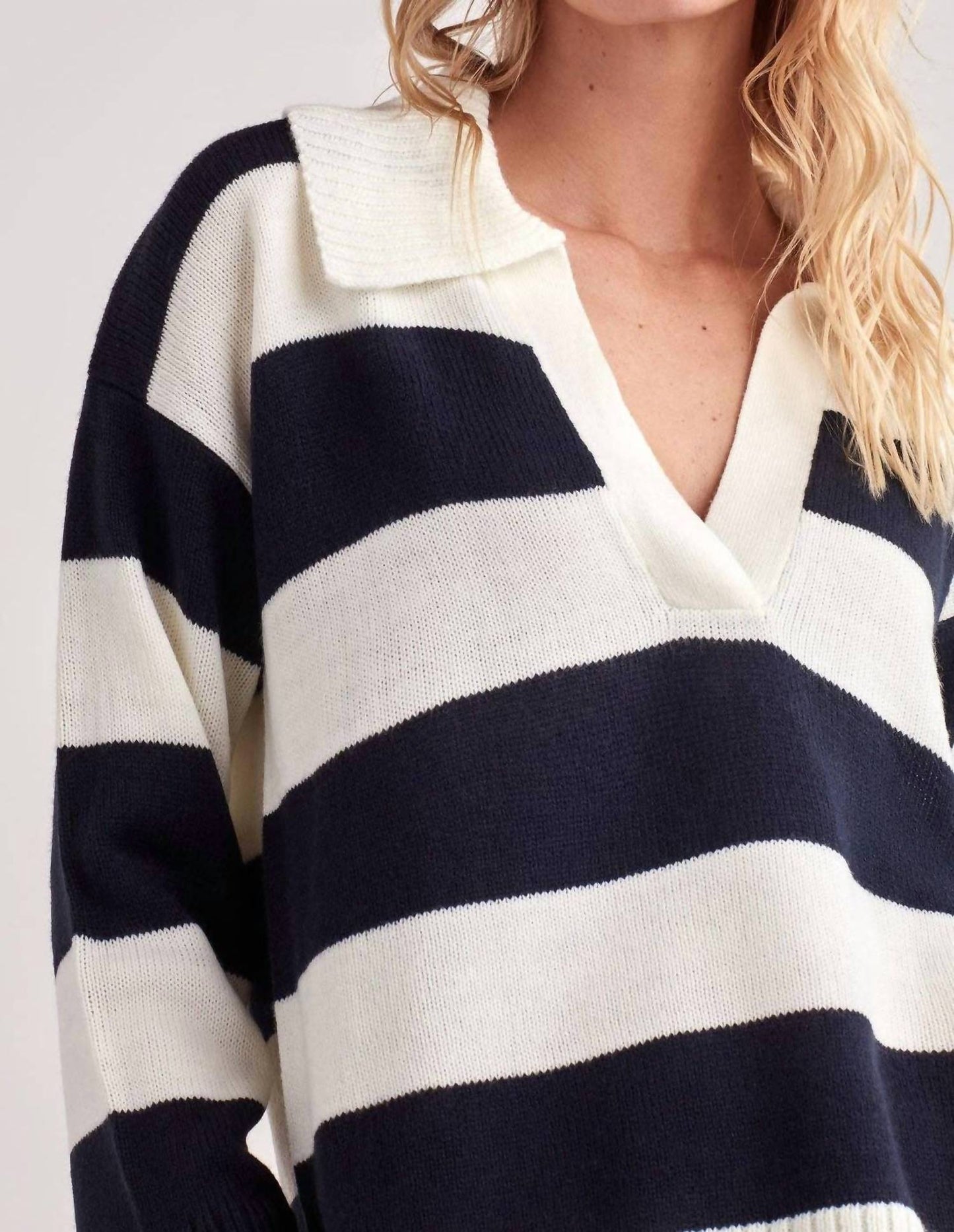 Addison Polo Sweater Top