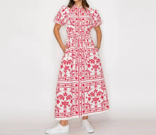 Scarf Print Maxi Dress