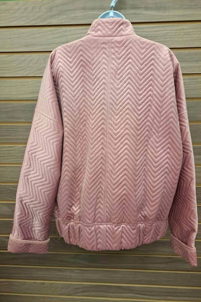 RemixMess - Women's Jacket With Zip Zigzag Elastic Bottom - Rack Hunt