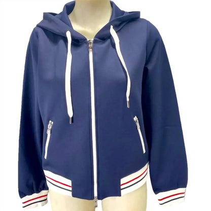 Margittes - Women's Hooded Athletic Jacket - Rack Hunt