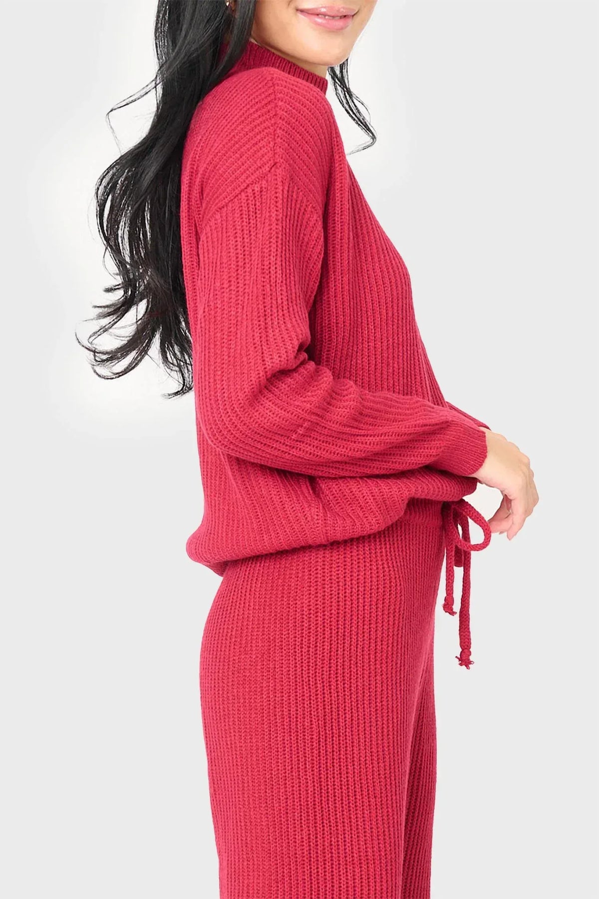 Gibsonlook - Funnel Neck Long Sleeve Cozy Ribbed Sweater - Rack Hunt