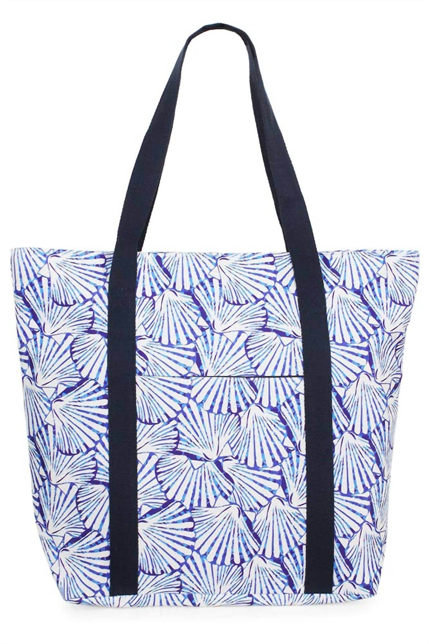 Hana - Women's Shell Pattern Tropical Print Vacation Travel Tote Bag - Rack Hunt -
