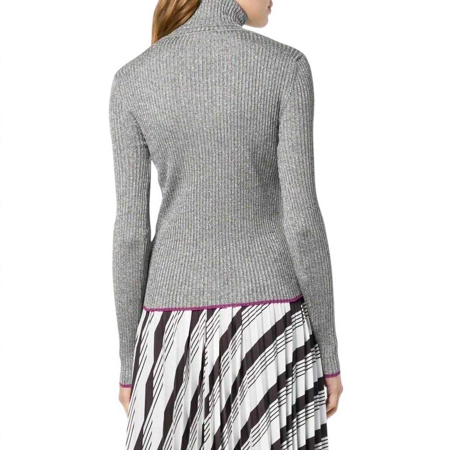 Marco De Vicenzo - GLITTER TURTLENECK KNIT SWEATER - Rack Hunt -