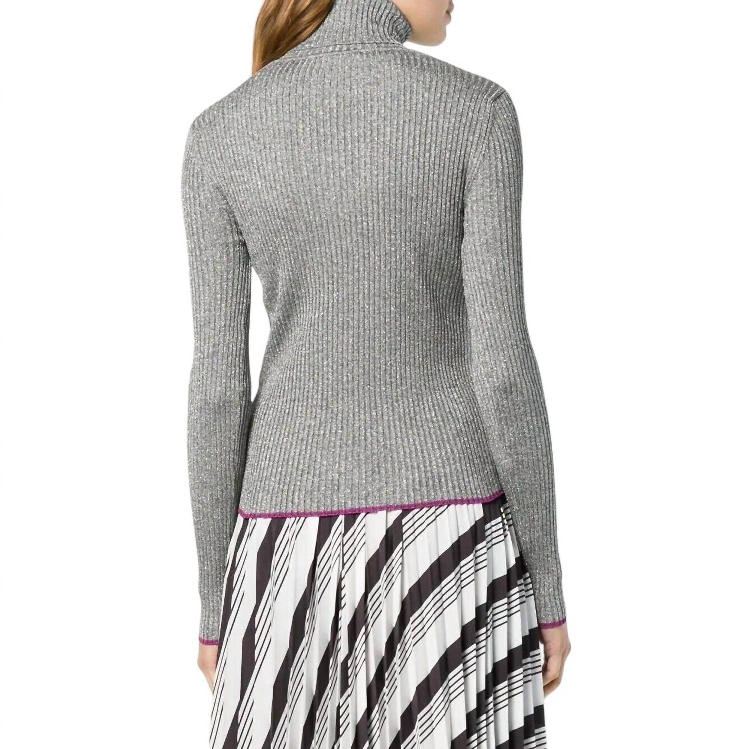 Marco De Vicenzo - GLITTER TURTLENECK KNIT SWEATER - Rack Hunt -