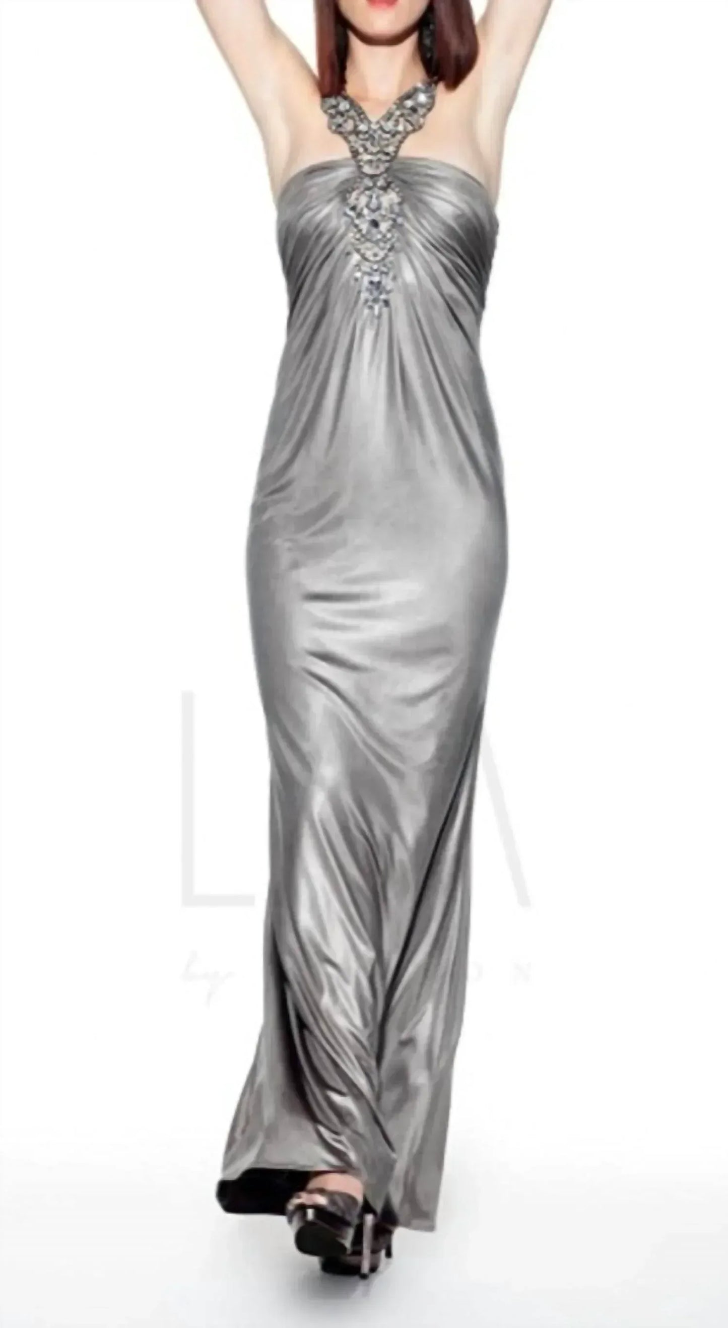 LM Collection - Beaded Halter gown - Rack Hunt
