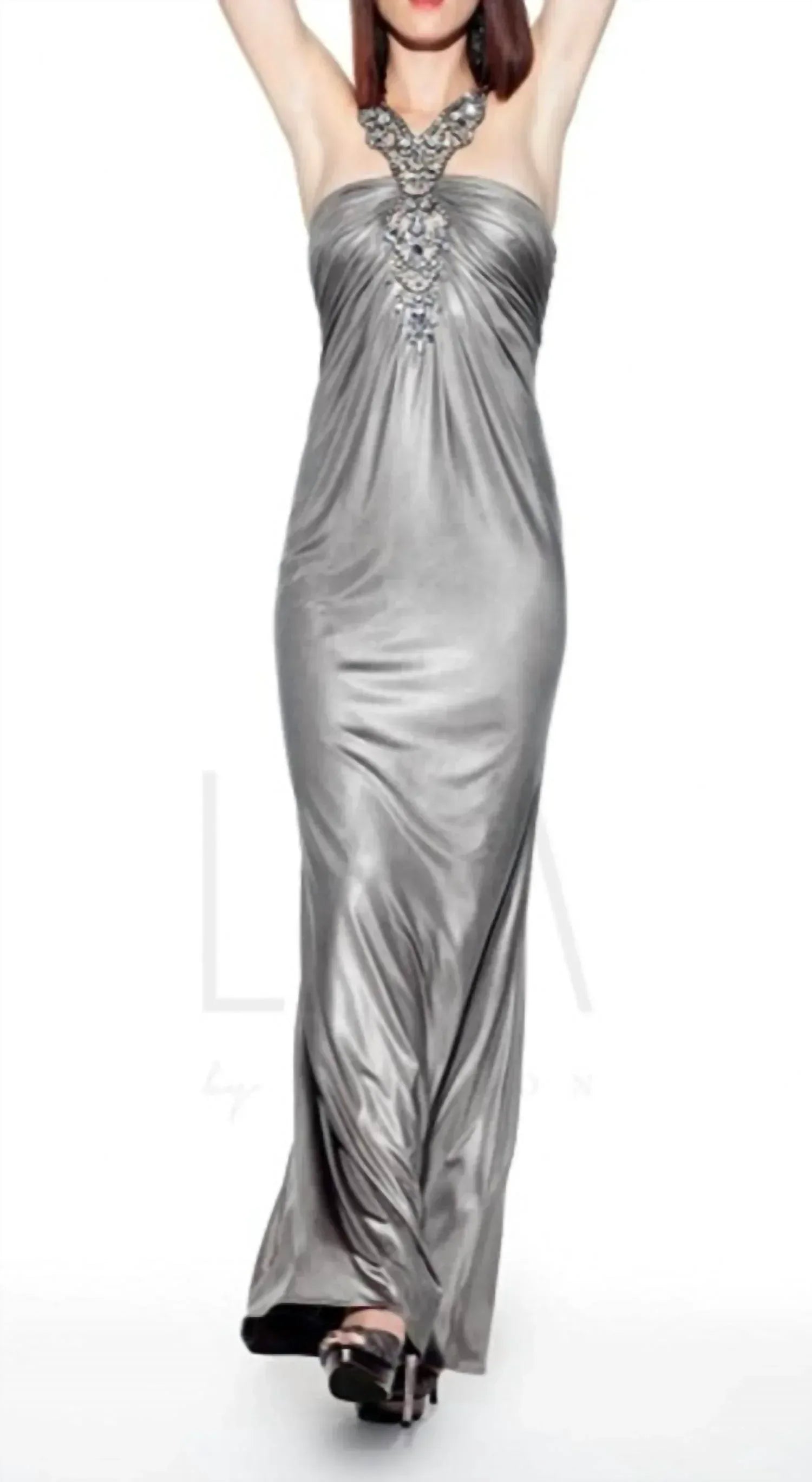 LM Collection - Beaded Halter gown - Rack Hunt