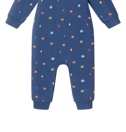 Boy's Fall Themed Rugby Romper