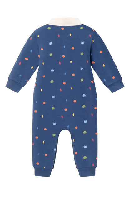 Boy's Fall Themed Rugby Romper