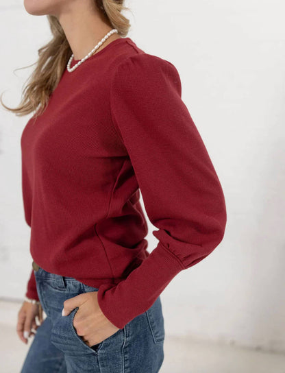 Gathered Shoulder Top
