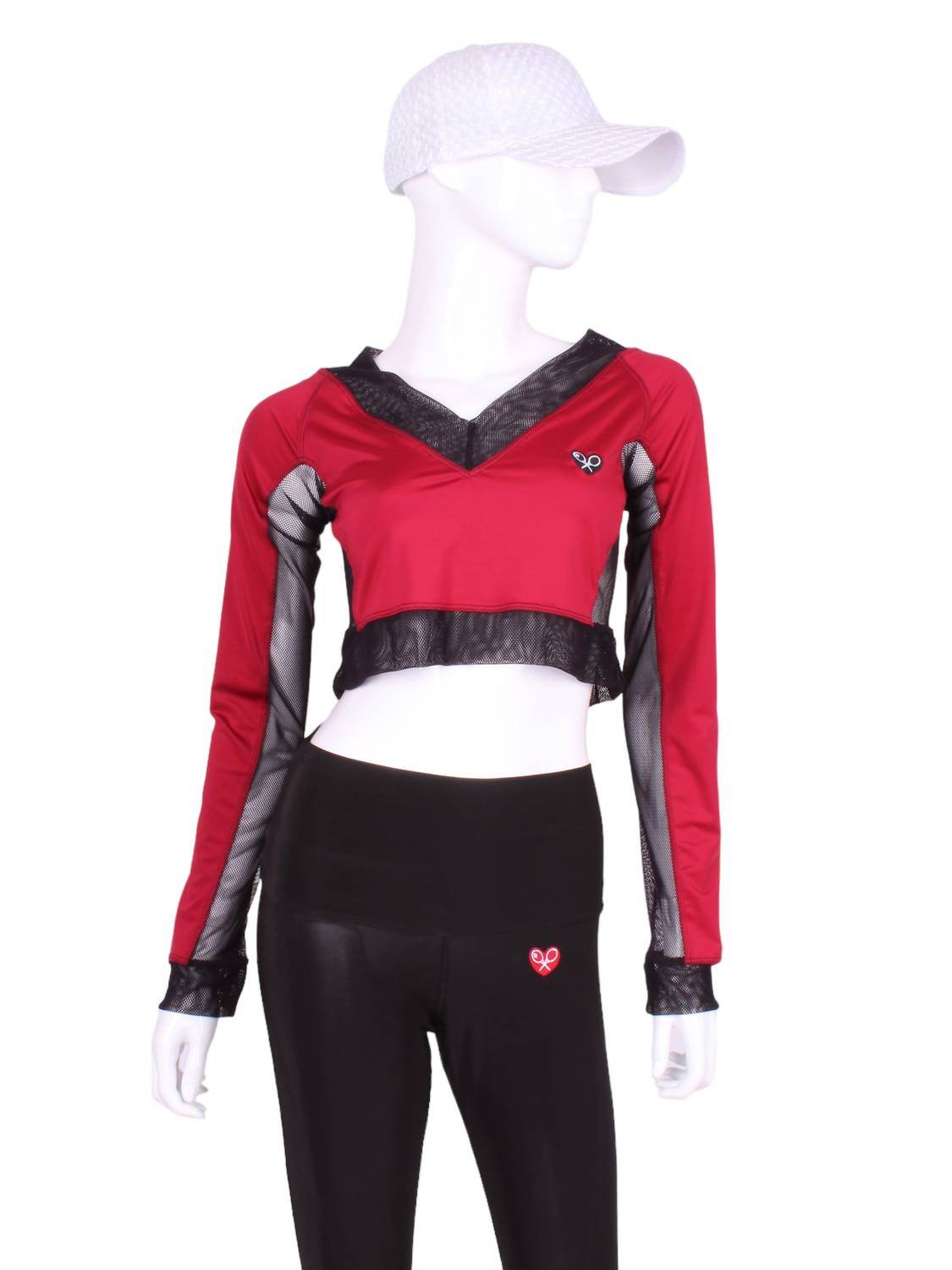 Love Love Tennis - Women's Vee Crop Top - Rack Hunt -