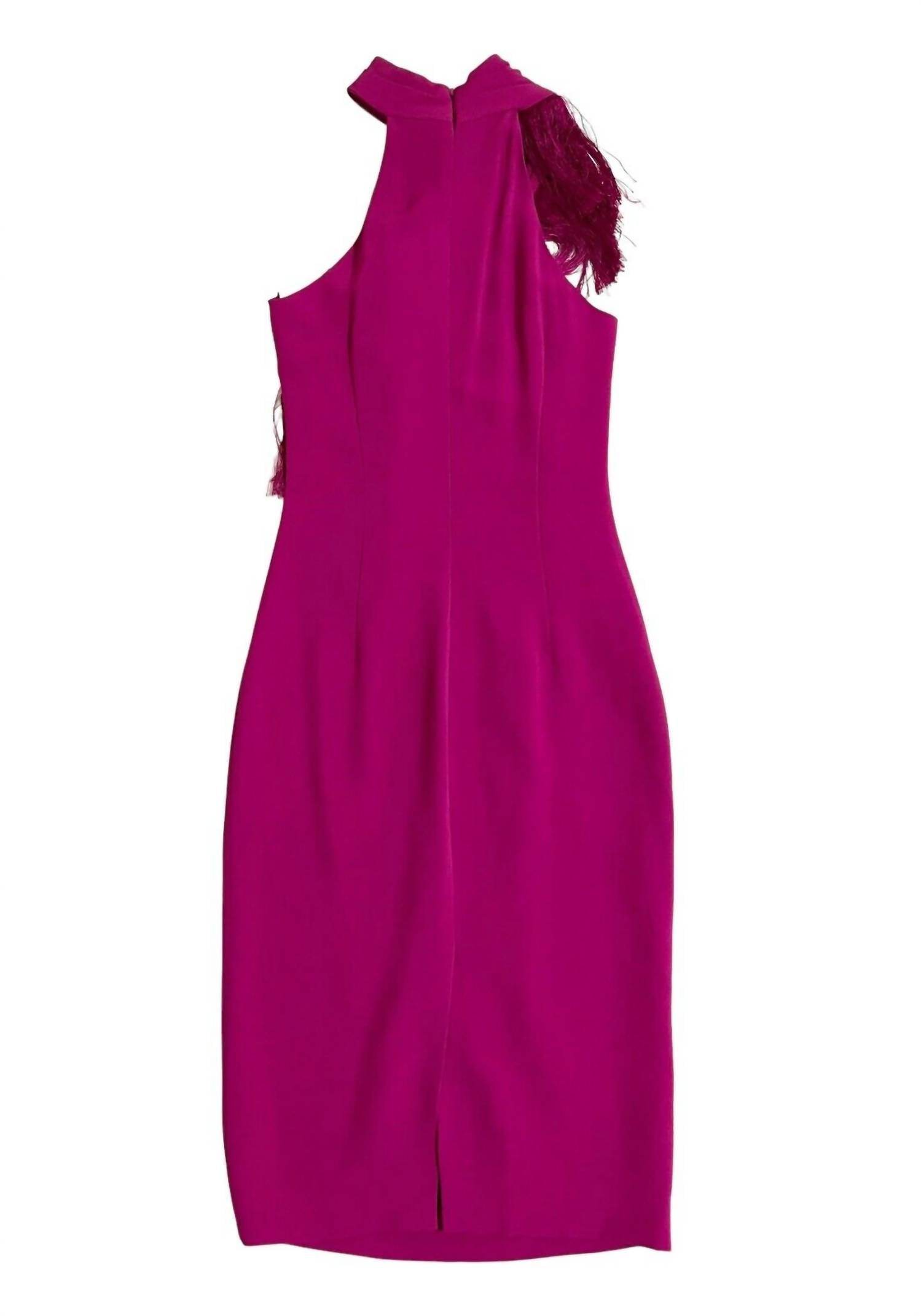 Cushnie et Ochs - Fringe Mock Neck Pencil Bodycon Dress - Rack Hunt