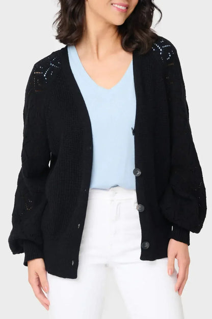 Gibsonlook - Gigi Diamond Stitch Crochet Cardigan - Rack Hunt