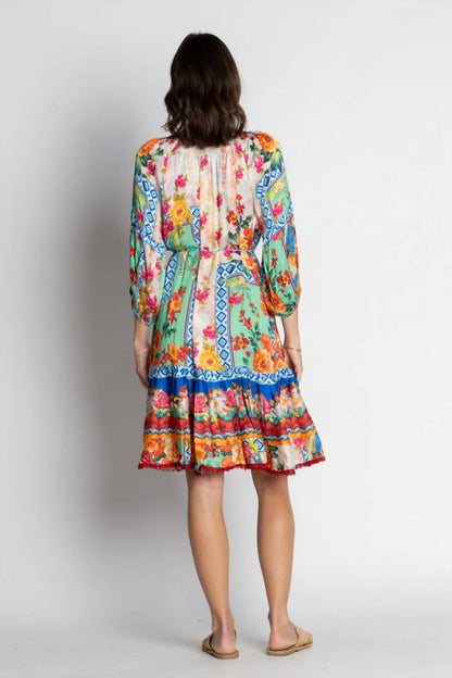 Carlisle Three Qusrter Sleeve Mini Dress