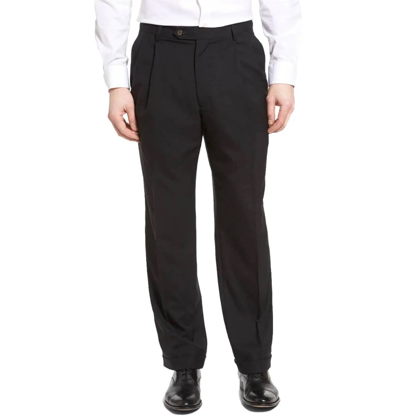 Worsted Wool Tropical Double Reverse Pleat Trouser