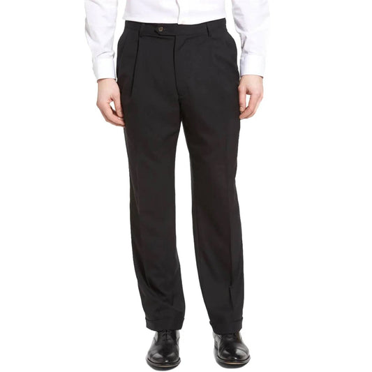 Worsted Wool Tropical Double Reverse Pleat Trouser