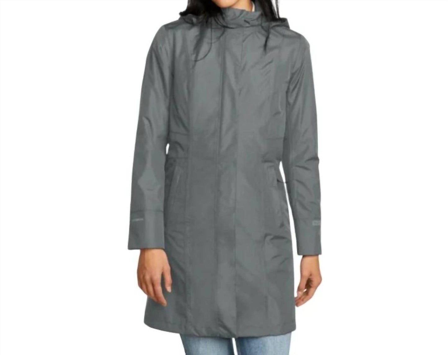 Girl On The Go Rain Hooded Trench Coat