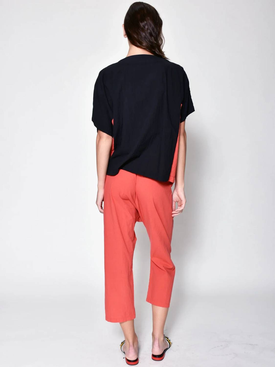 Padded Necklace Short Sleeve Top