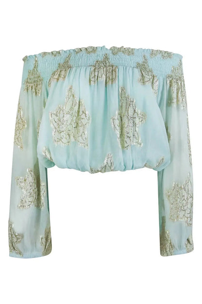 IBZ Mode - Women's Glimmer Off Shoulder Top - Rack Hunt