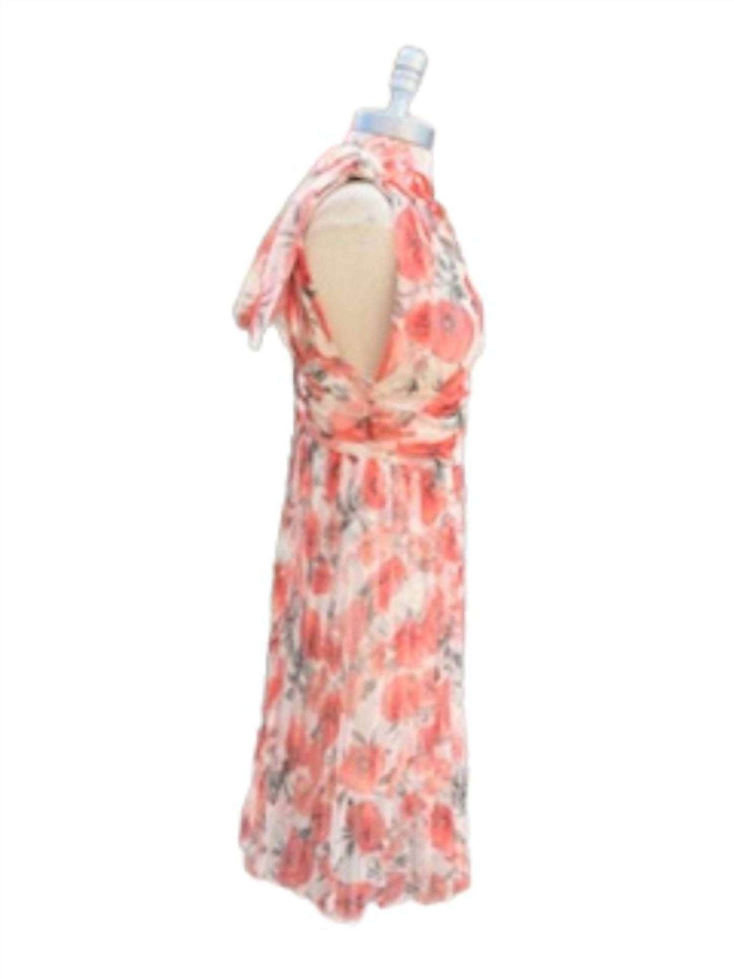 Giorgia & Johns - Women's Floral Sleeveless Dress With Bow On Shoulder - Rack Hunt