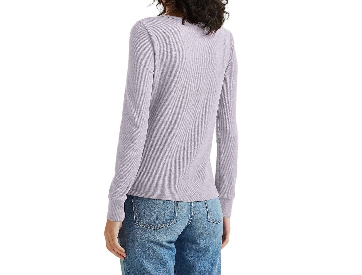 Infinity Long Sleeve Thermal Henley Top - Plus